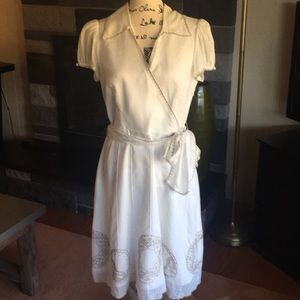 Robe Cocktail BCBG MAX AZRIA - Taille 6 - Couleur Coral Pink - Style Peplum, Sans Manches - Neuve Avec étiquettes